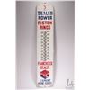 Image 1 : Vintage metal and porcelain Sealed Power Pistol Rings thermometer ( fahrenheit) marked Made in USA, 
