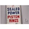 Image 6 : Vintage metal and porcelain Sealed Power Pistol Rings thermometer ( fahrenheit) marked Made in USA, 