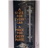 Image 5 : Vintage metal and porcelain Prest-o-lite Batteries advertising thermometer ( fahrenheit) 38 1/2" H X