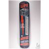 Image 1 : Vintage metal and porcelain Auto-Life Fibreglass Batteries thermometer (fahrenheit) 38 1/2" H X 8"