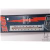 Image 5 : Vintage metal and porcelain Auto-Life Fibreglass Batteries thermometer (fahrenheit) 38 1/2" H X 8"