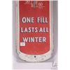 Image 2 : Vintage metal and porcelain Atlas Thermo-guard anti-freeze advertising sign, 36" H X 8" W
