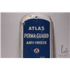 Image 5 : Vintage metal and porcelain Atlas Thermo-guard anti-freeze advertising sign, 36" H X 8" W