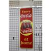 Image 1 : Vintage metal and porcelain Coca-Cola sign marked Made in Canada 1951, 53 1/4" H X 17 1/4"
