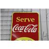 Image 2 : Vintage metal and porcelain Coca-Cola sign marked Made in Canada 1951, 53 1/4" H X 17 1/4"