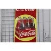 Image 3 : Vintage metal and porcelain Coca-Cola sign marked Made in Canada 1951, 53 1/4" H X 17 1/4"