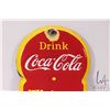 Image 2 : Vintage metal and porcelain Coca-Cola thermometer (fahrenheit) 18" H X 5 1/2" note: damage to left s