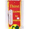 Image 4 : Vintage metal and porcelain Coca-Cola thermometer (fahrenheit) 18" H X 5 1/2" note: damage to left s