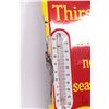 Image 5 : Vintage metal and porcelain Coca-Cola thermometer (fahrenheit) 18" H X 5 1/2" note: damage to left s
