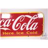 Image 8 : Vintage metal and porcelain sign "Coca-Cola- Sold Here Ice Cold" marked Vilas (1941) Made in Canada.