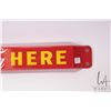 Image 5 : Vintage metal and porcelain " Iced Coca-Cola Here" 31 1/2"L X 3" W