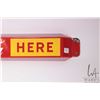 Image 5 : Vintage metal and porcelain "Enjoy Coca-Cola Here" door push, 31 1/2" X 3"