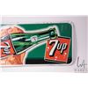Image 3 : Vintage metal and porcelain "Your Fresh Up 7-UP", marked Made in Canada St. Thomas Metal Sign,  12 1