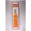 Image 1 : Vintage metal and porcelain Orange Crush advertisement sign 35 1/2" H X 8 1/2", marked Made in Canad