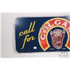 Image 2 : Vintage metal and porcelain "Call for Calgary Ginger Ale", 13"H X 30" W