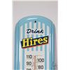 Image 4 : Vintage metal and porcelain Drink Hires thermometer (fahrenheit) marked Printed in Canada  27" H X 8