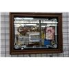 Image 1 : Framed Coca-cola advertising mirror 21"H X 27 1/2" W