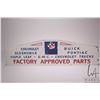 Image 1 : Vintage metal and porcelain GMC dealership sign 36" W X 10" H