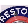 Image 5 : Vintage metal and porcelain Prestone Anti-freeze thermometer (fahrenheit) with paper Prestone oil ca