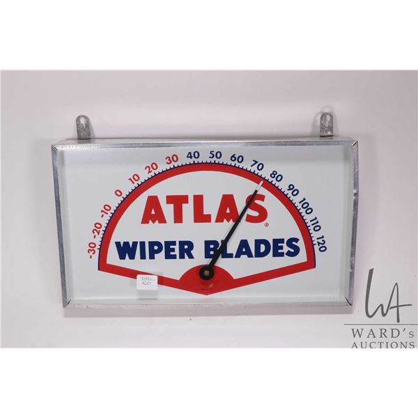 Vintage Altas Wiper Blades 8" X 14" temperature gauge