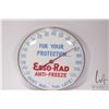 Image 1 : Vintage Esso Rad Anti-Freeze 12" diameter temperature gauge