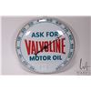 Image 1 : Vintage Valvoline Motor Oil 12" diameter temperature gauge