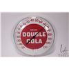 Image 1 : Vintage Double Cola 12" diameter temperature gauge
