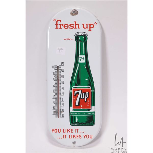 Vintage Fresh-UP 15" X 6" temperature gauge