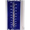 Image 4 : Vintage metal and porcelain "Dr. Chases Linseed and Turpentine" wall mount thermometer, 39" tall x 8