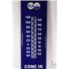 Image 4 : Vintage metal and porcelain "RCA Victor Radio" wall mount thermometer 39" tall x 8-1/4" wide