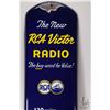 Image 5 : Vintage metal and porcelain "RCA Victor Radio" wall mount thermometer 39" tall x 8-1/4" wide