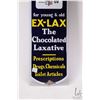 Image 2 : Vintage metal and porcelain "Ex-Lax" wall mount thermometer 39" tall x 8" wide