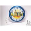 Image 1 : Vintage Auto-Lite Batteries electric wall clock, 19" in diameter, working at time of cataloguing