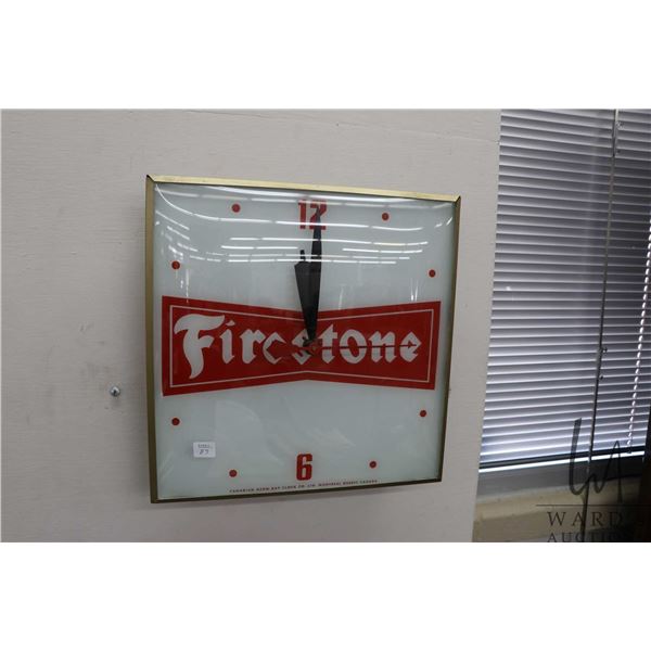 Vintage Canadian Neon-Ray Clock Company illuminated electric wall clocking, working at time of catal