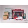 Image 1 : Danbury Mint 1:24th scale Hallmark KC's Quality Service tin plate garage and a Steelcraft Kiddie Car