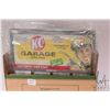 Image 4 : Hallmark Kiddie Car Garage roadside billboard plus two metal service station signs and a Steelcraft 