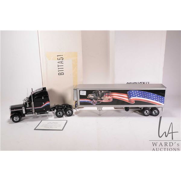 Franklin Mint 1:32nd scale The Ultimate Big Rig and Trailer with a Peterbilt Model 379 Truck and an 