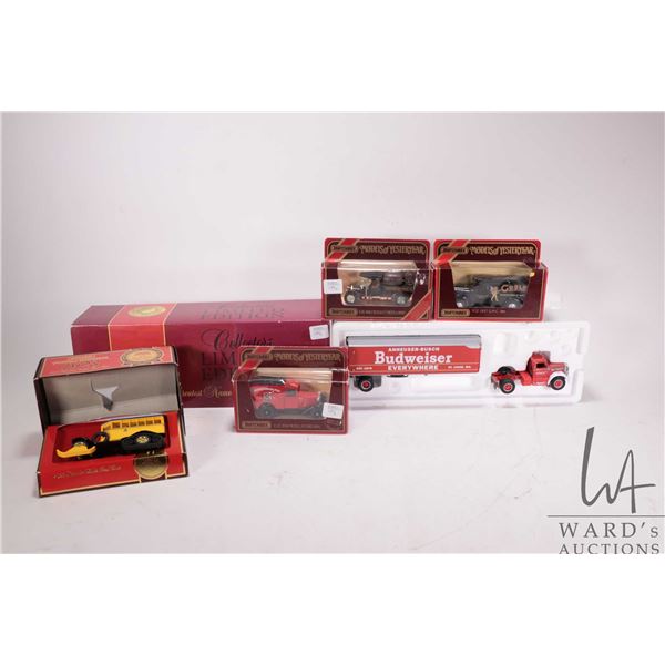 5 Matchbox collectable die cast model cars in various scales including 1948 Dinky collaboration Diam