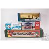 Image 1 : 4 collectible Ertl banks including Budweiser horse and wagon, 1937 50th anniversary Ford Tractor Tra
