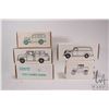 Image 1 : 5 Collectible Ertl banks including Kralinator Filters 1955 Cameo, 1955 Chevrolet pickup, 1918 Runabo