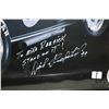 Image 3 : 4 framed Corvette photographic prints including a blue mid 60's Corvette picture signed by Dick Guld