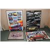 Image 1 : 4 framed Corvette posters including "50 Years of Corvette Racing", signed by Dick Guldtsrand, and 2 