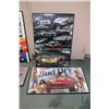 Image 4 : 4 framed Corvette posters including "50 Years of Corvette Racing", signed by Dick Guldtsrand, and 2 