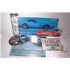 Image 1 : 6 reproduction metal Chevy and Corvette wall signs, plus a BF Goodrich Corvette poster