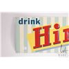 Image 2 : Vintage metal and porcelain "Hires" wall sign 9-1/2" x 27-1/2"