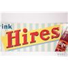 Image 3 : Vintage metal and porcelain "Hires" wall sign 9-1/2" x 27-1/2"