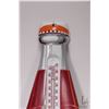Image 4 : Vintage metal and porcelain "Hires" wall mount thermometer, 28" x 7-3/4"