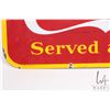 Image 3 : Vintage metal and porcelain "Coca-Cola" wall sign dated 1947, 12-1/4" x 29-1/4"