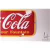 Image 5 : Vintage metal and porcelain "Coca-Cola" wall sign dated 1947, 12-1/4" x 29-1/4"