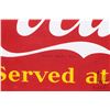 Image 6 : Vintage metal and porcelain "Coca-Cola" wall sign dated 1947, 12-1/4" x 29-1/4"